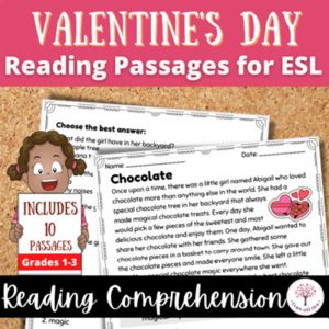 Valentine’s Day Reading Comprehension Worksheets